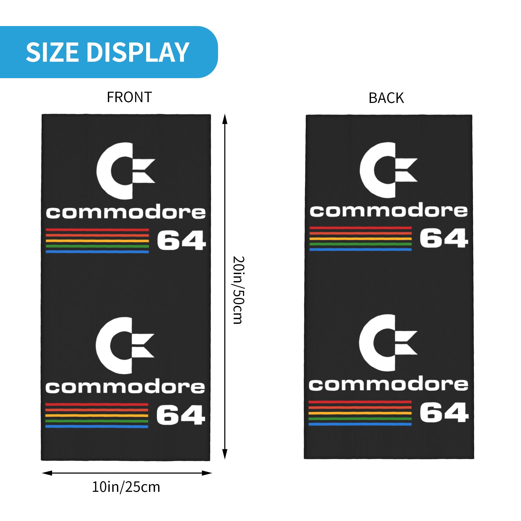 Custom Commodore 64 Bandana Ne - مراجعة Neck Gaiter Face Cover وسعره