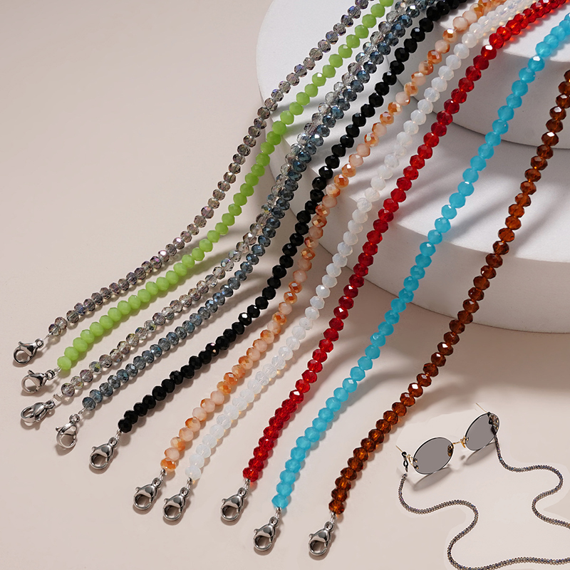 Crystal Glasses Chain For Wome - مراجعة Mask Chain Holder وسعره