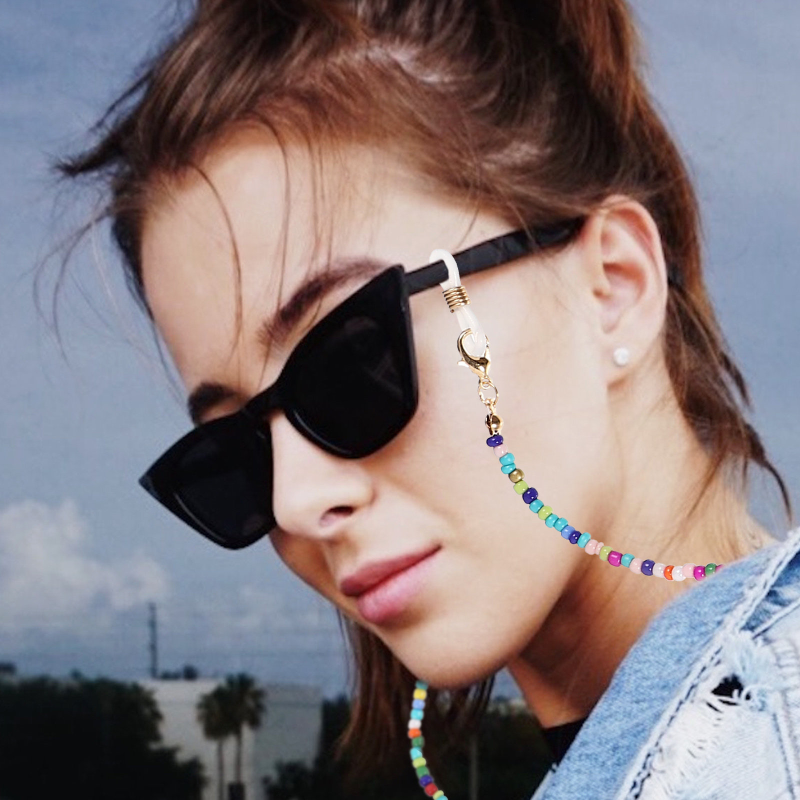 5Pcs Eyeglass Chains Beaded An - مراجعة Mask Chain Holder وسعره