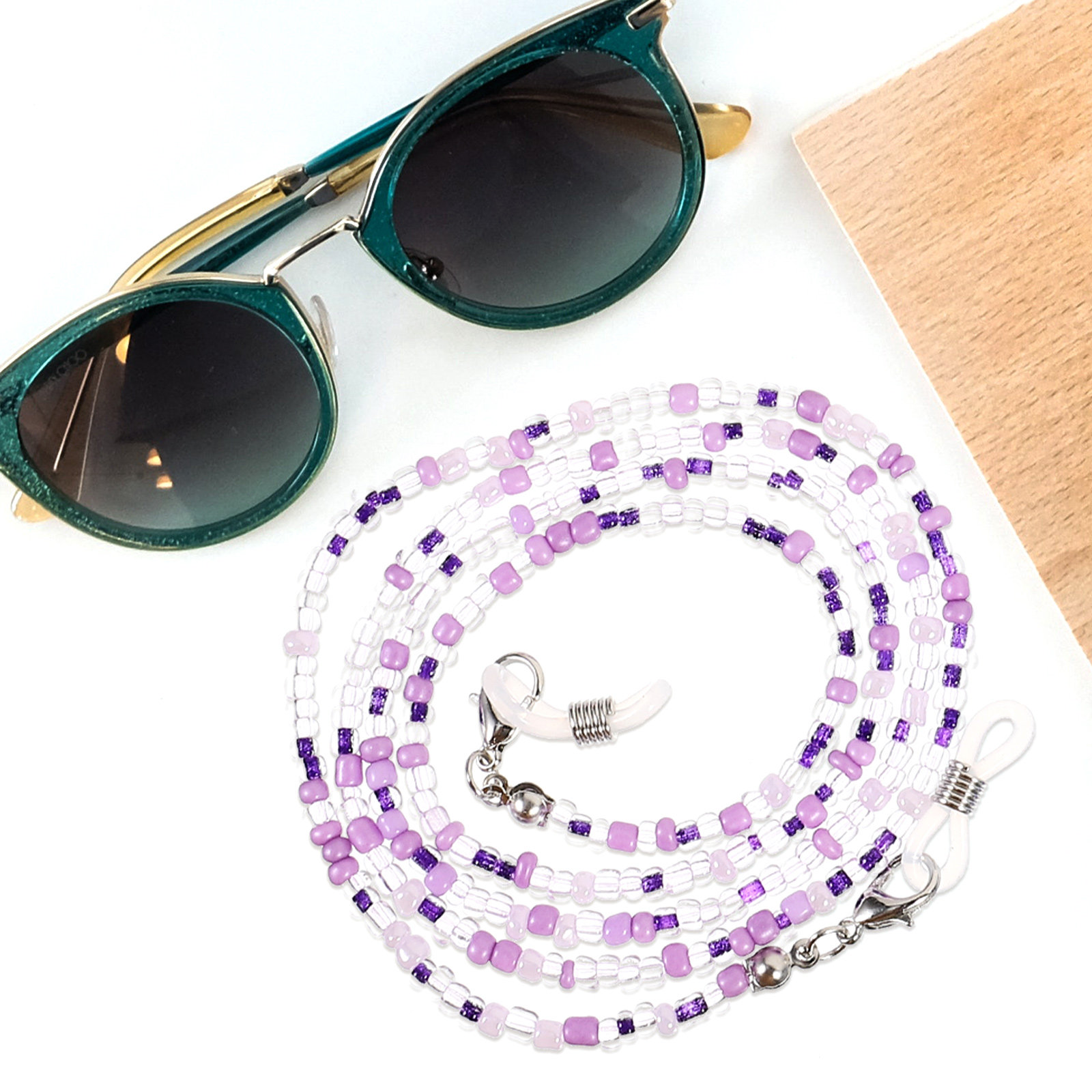 5Pcs Eyeglass Chains Beaded An - مراجعة Mask Chain Holder وسعره