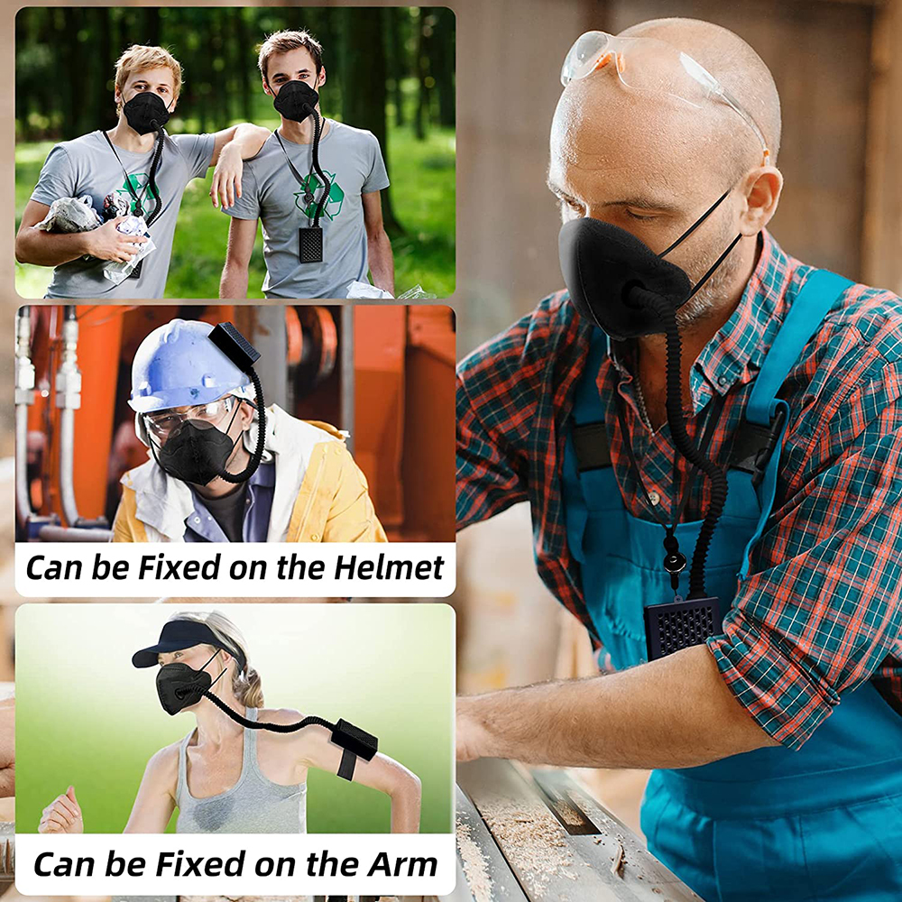 Electric KN95 Mask with Fan -  - مراجعة Kn95 Respirator Mask وسعره
