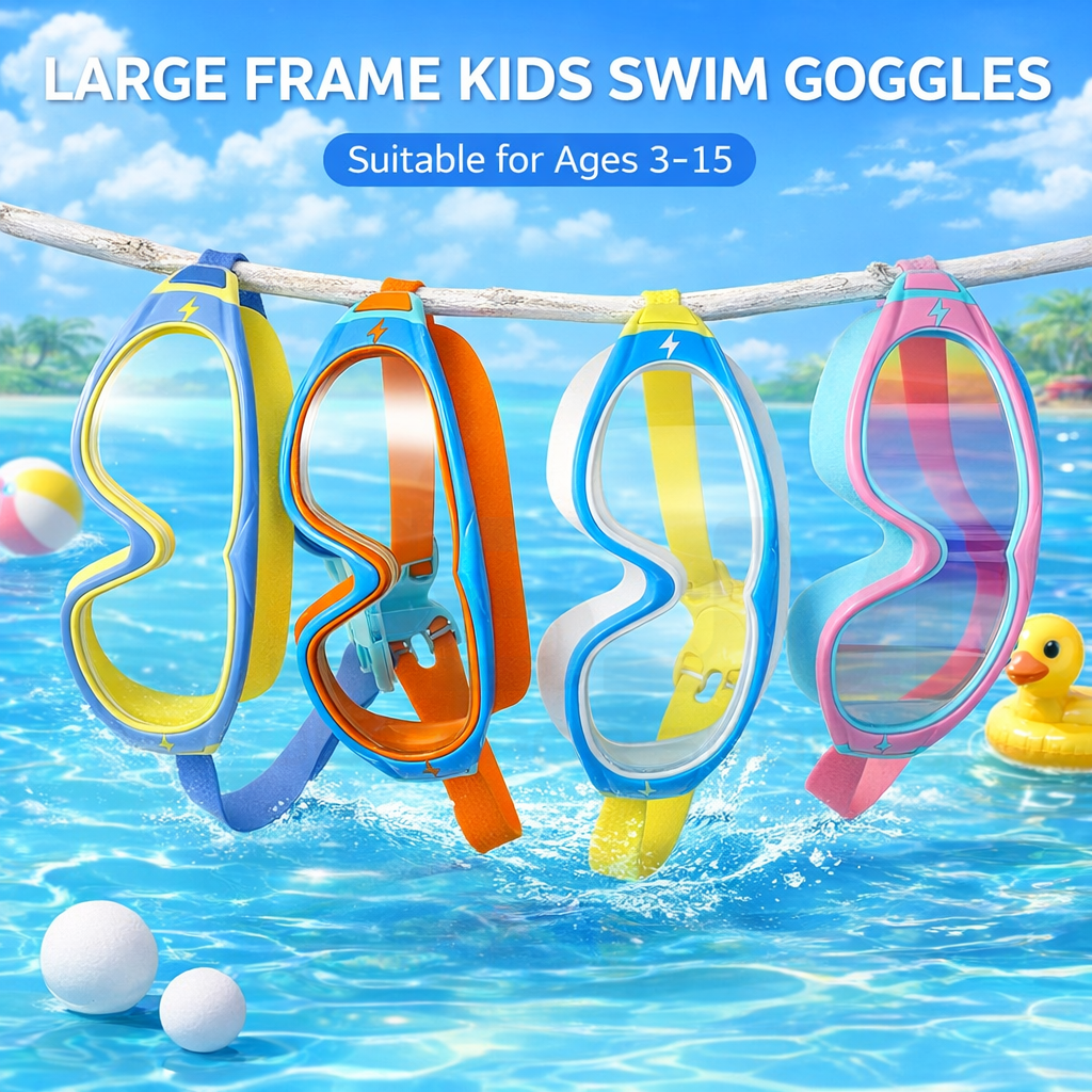 JSJM Kids Swimming Goggles Big - مراجعة Silicone Mask Bracket وسعره