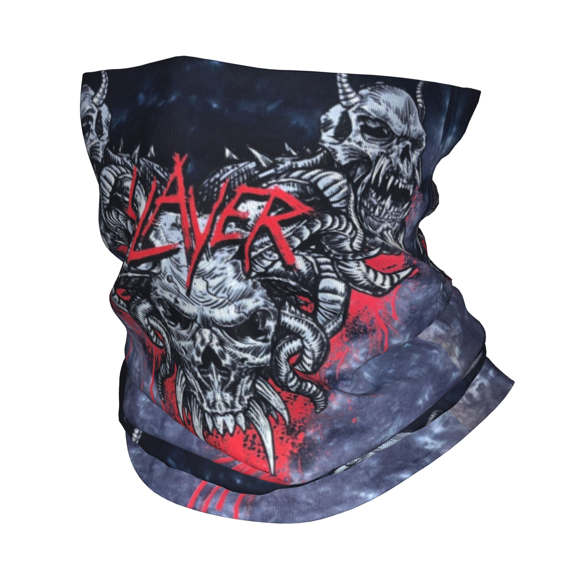 Custom Heavy Metal Rock  Slaye - مراجعة Neck Gaiter Face Cover وسعره