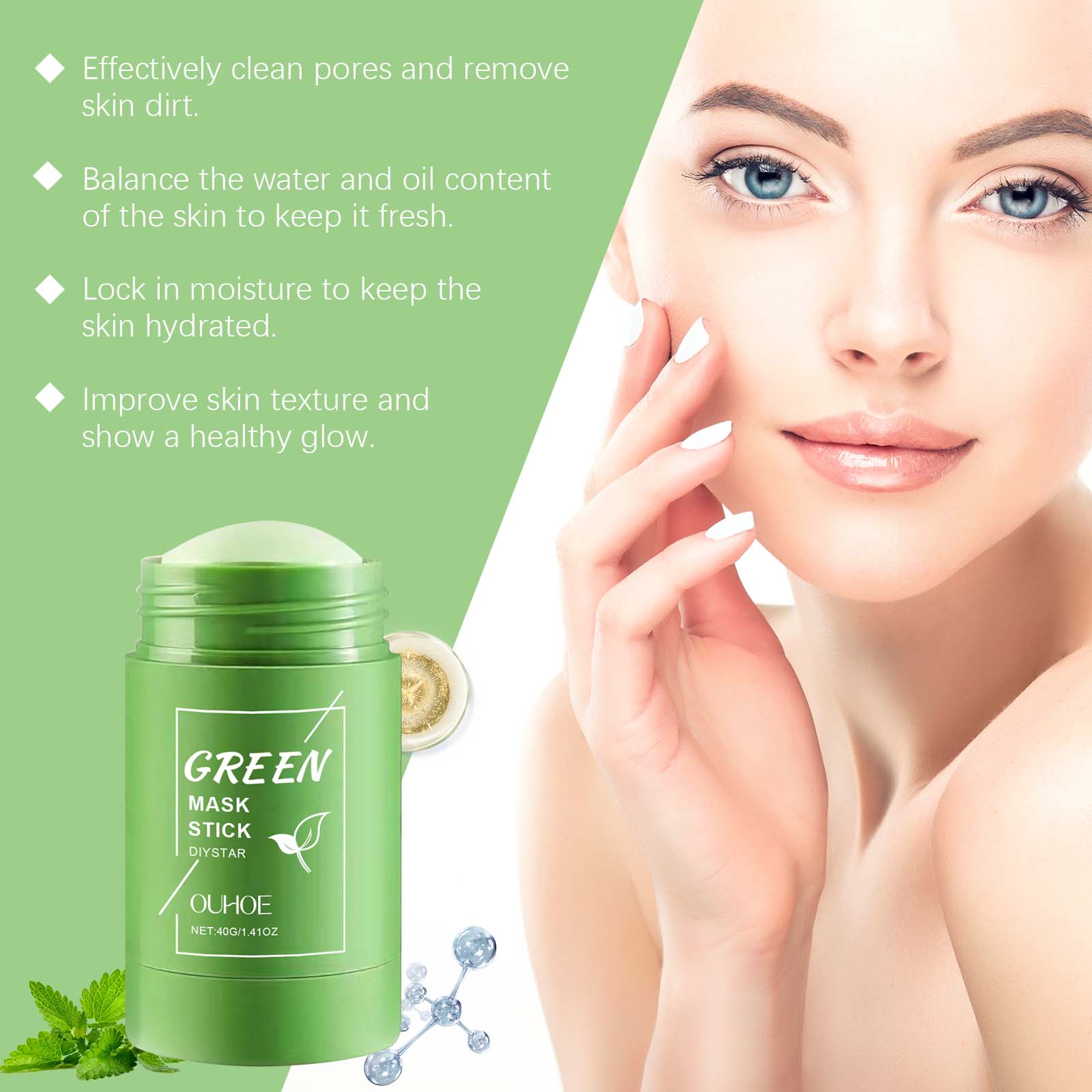 1~5PCS Green Tea Clay Stick Fo - مراجعة Dust Mask Construction وسعره