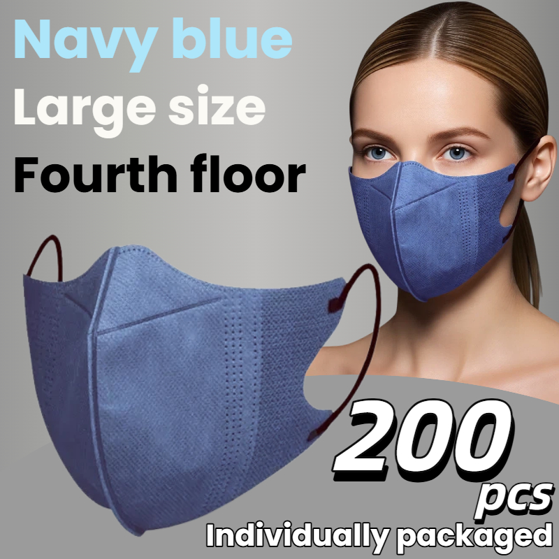 200Pcs/3D Three-Dimensional Da - مراجعة Disposable Mask Blue وسعره