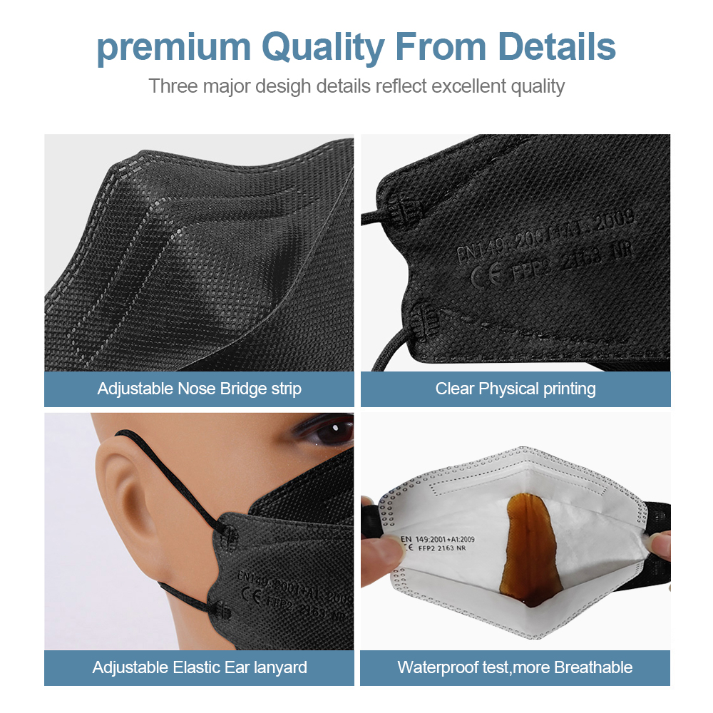 Adult Fish Shape Certified KN9 - مراجعة Disposable Surgical Mask وسعره