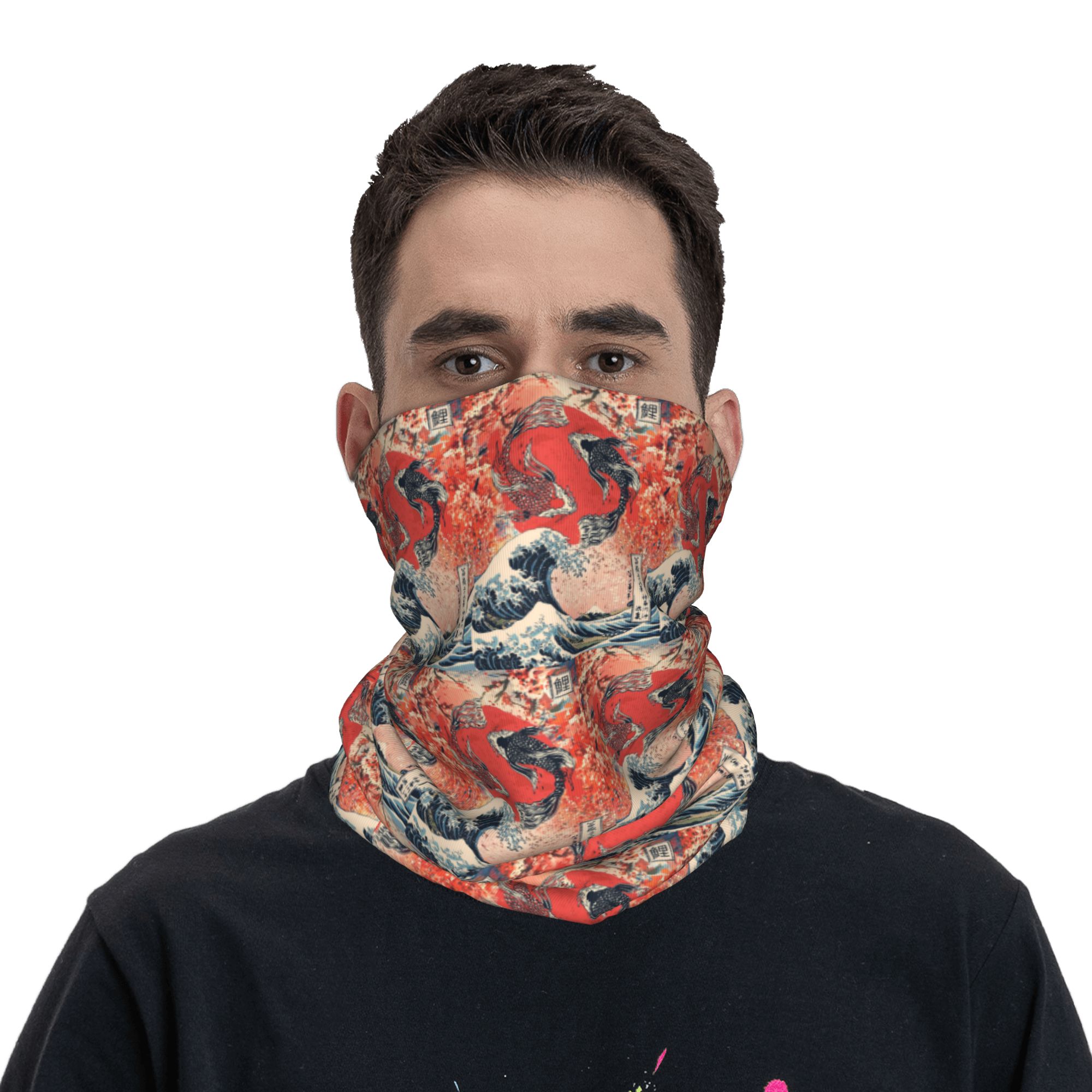 Koi Fish and Great Wave off Ka - مراجعة Sports Mask Breathable وسعره