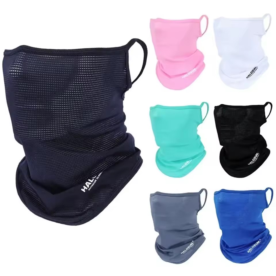 Ice Silk Full Face Mask Balacl - مراجعة Sports Mask Breathable وسعره