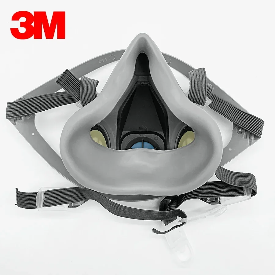 15p 3M 6200 Gas Mask for Spray - مراجعة Dust Mask Construction وسعره