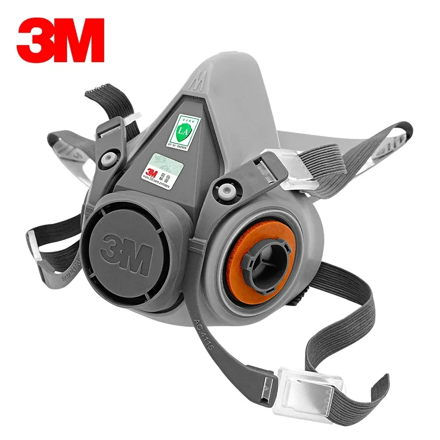 15p 3M 6200 Gas Mask for Spray - مراجعة Dust Mask Construction وسعره