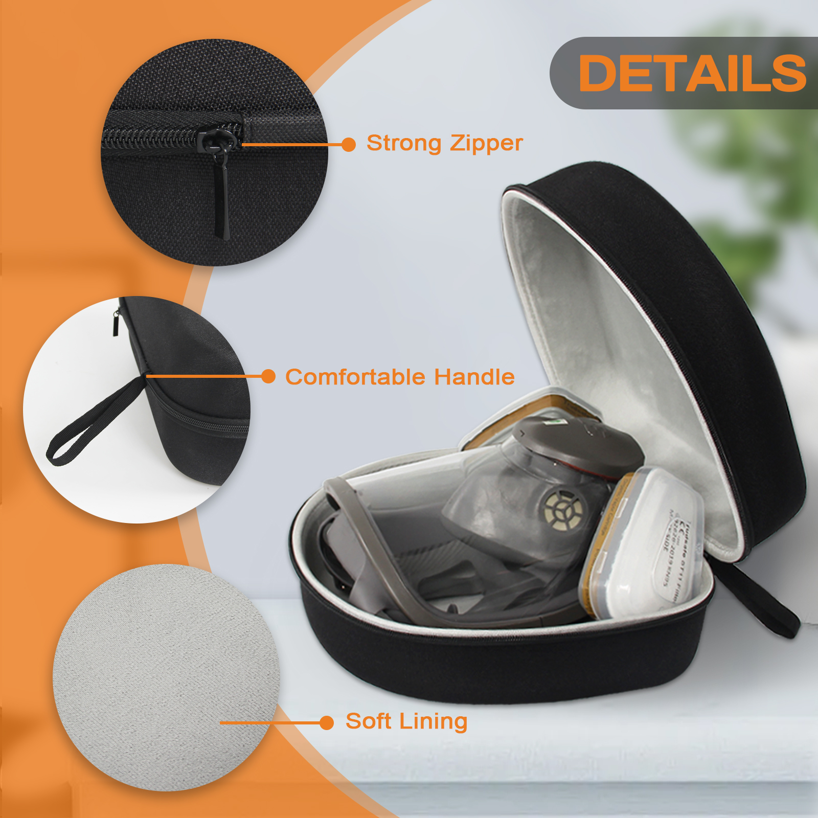 Hard Protective Travel Case fo - مراجعة Mask Case Hard Shell وسعره