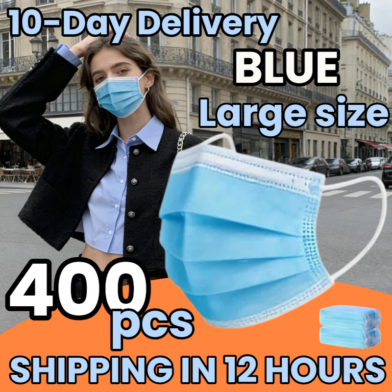 Delivery in 10 Days! 400Pcs Th - مراجعة Disposable Mask Blue وسعره