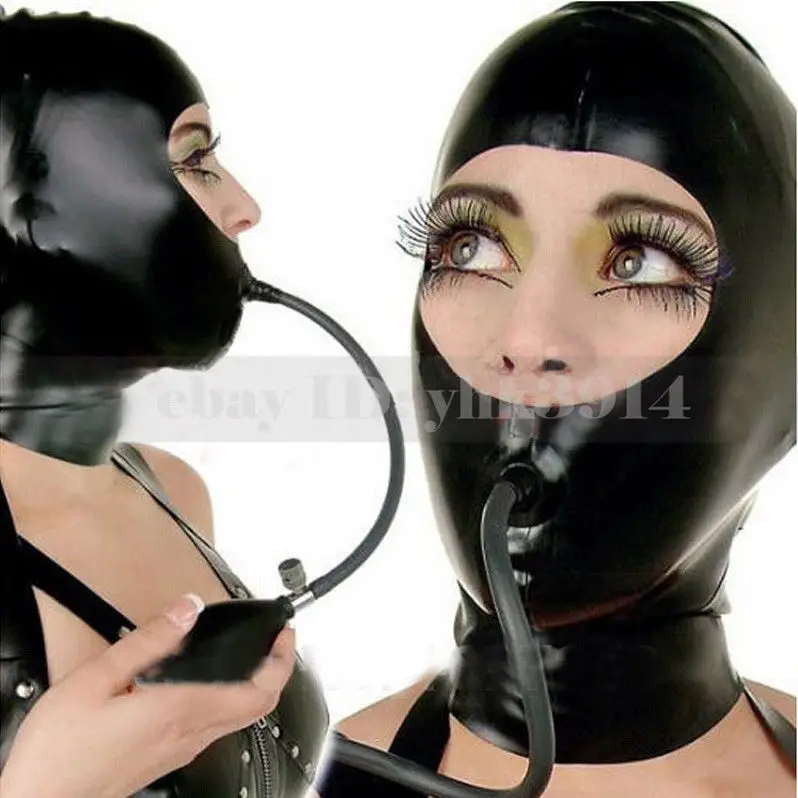 Black Unisex Latex Hoods Mask  - مراجعة Black Face Mask Pack وسعره