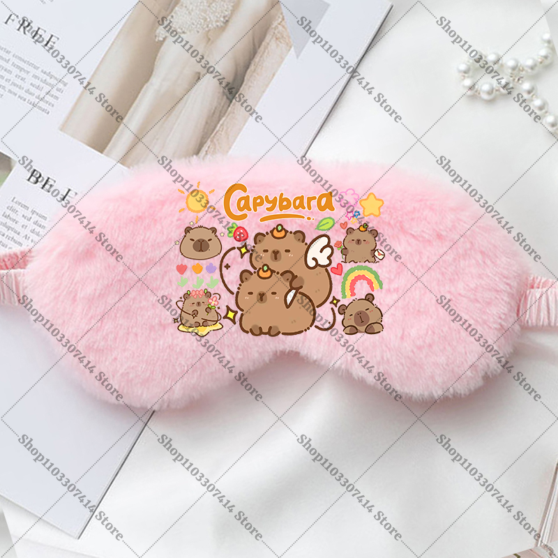 Capybara Girl Cartoon Sleep Ey - مراجعة Kids Face Mask وسعره