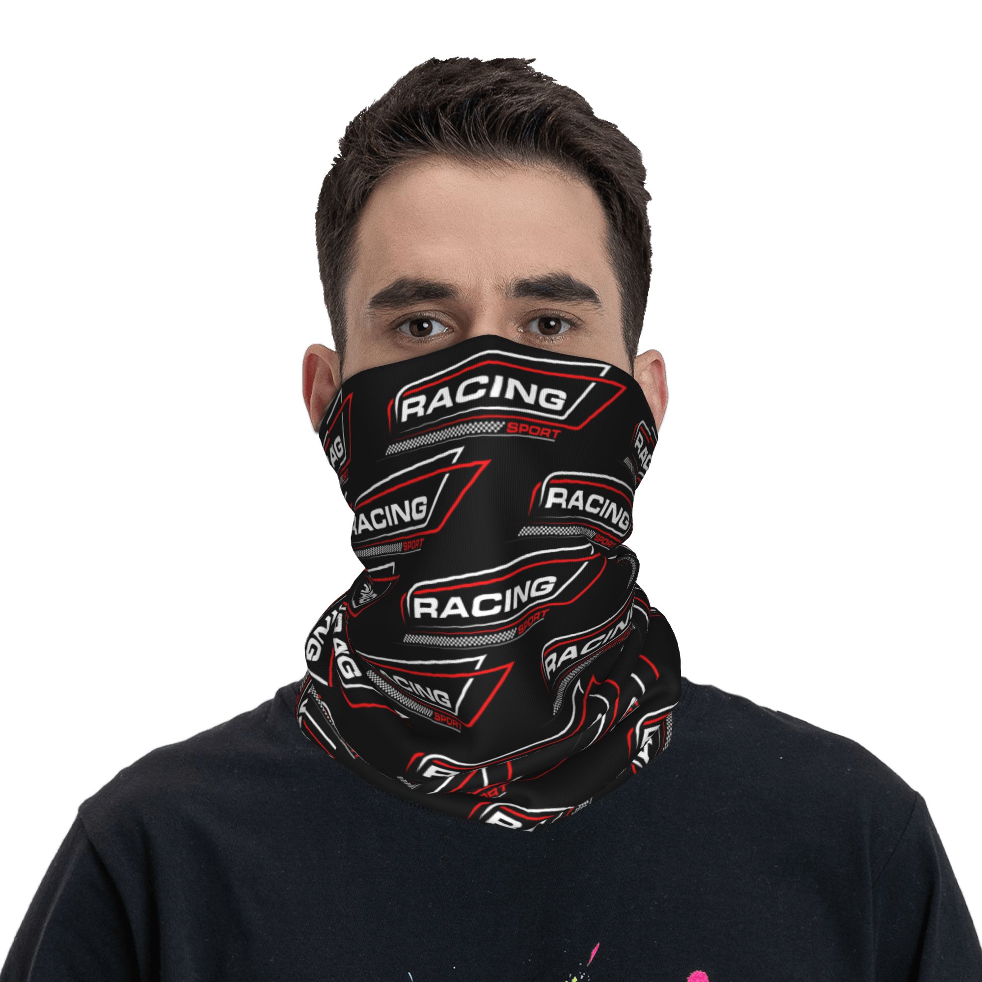 Custom Racing Speed Race Banda - مراجعة Neck Gaiter Face Cover وسعره