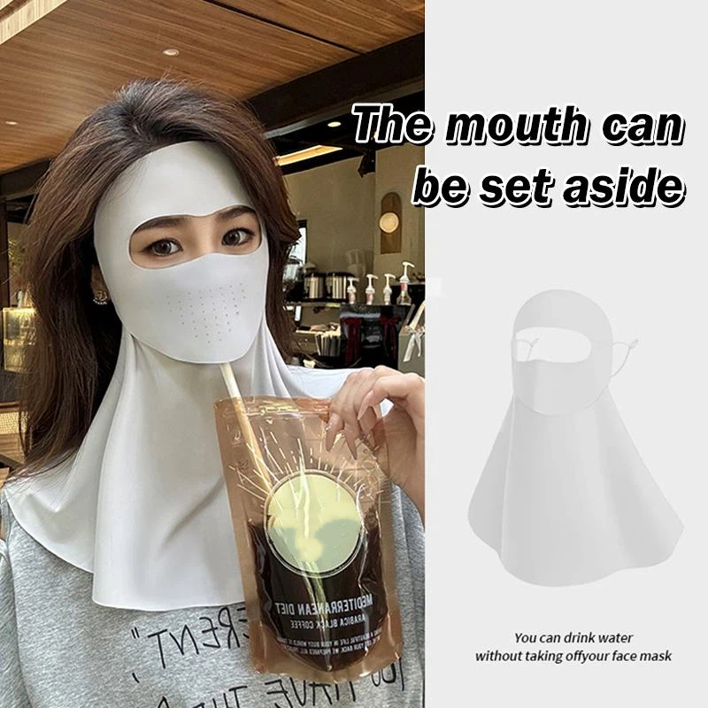 Summer Ice Silk Face Gini Full - مراجعة Sports Mask Breathable وسعره