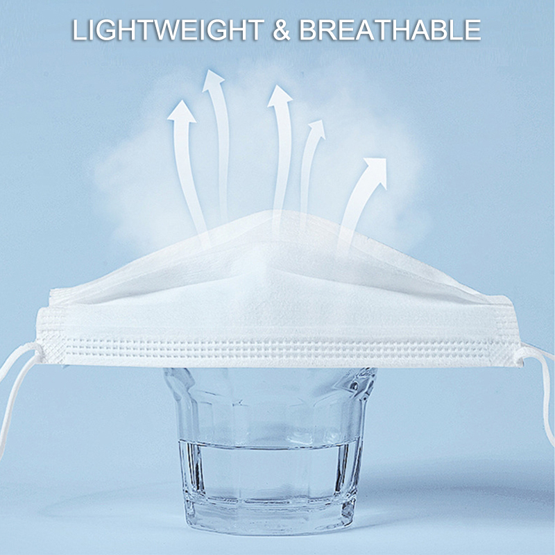 50Pcs 3-layer Mask Face Masks  - مراجعة Disposable Surgical Mask وسعره