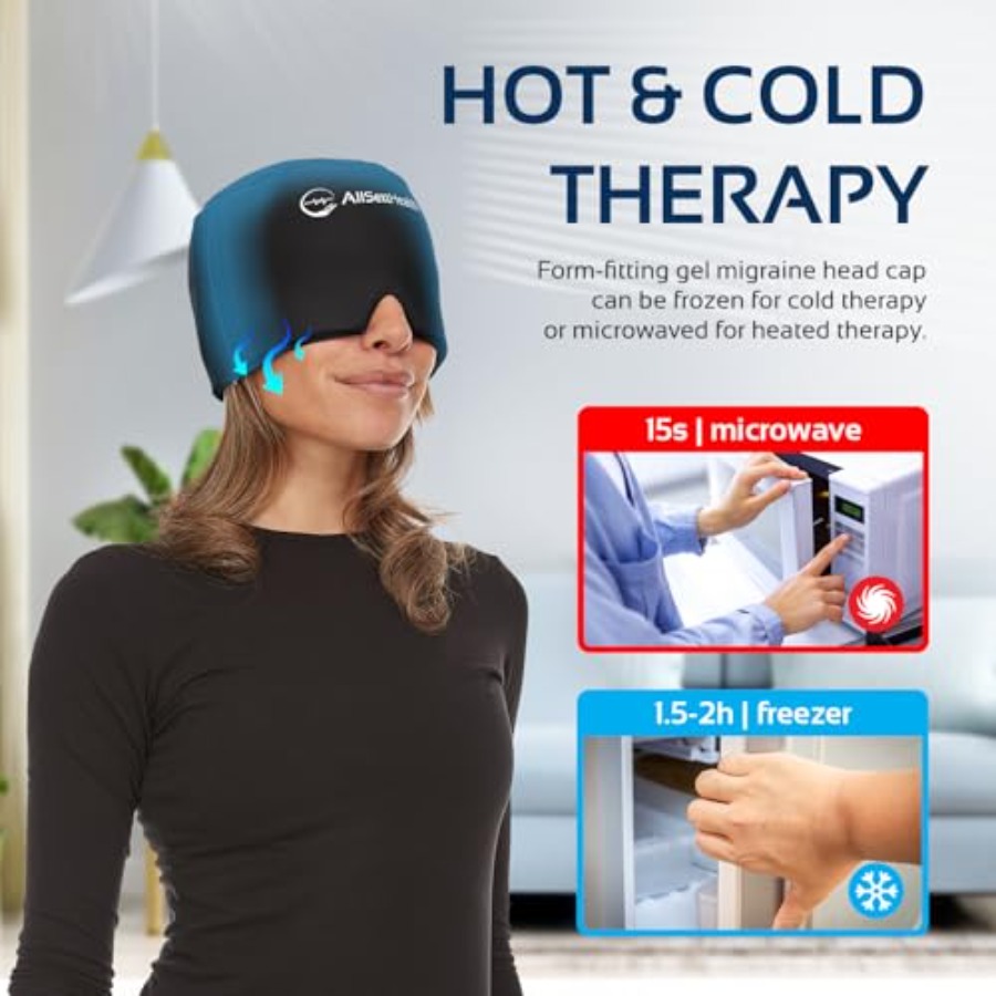 Migraine Relief Cap Ice Head W - مراجعة Black Face Mask Pack وسعره