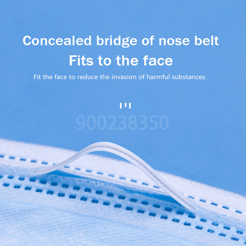 10-500pcs Disposable Adults in - مراجعة Disposable Mask Blue وسعره
